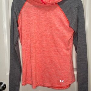 Under Armour Red and Gray HeatGear Hoodie